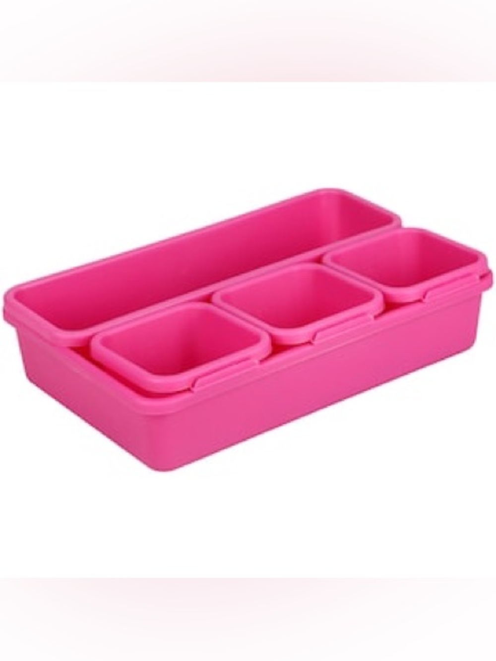 Jot Interlocking 5Pc Desk Storage Organizer Bin Set NWT